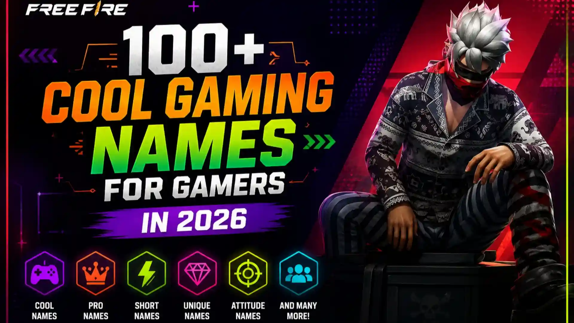 100+ Cool Gaming Names for FF Player in 2026